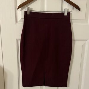 Banana Republic Dark Red Pencil Skirt